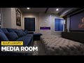 Blue Luxury Media Room (Home Theater Interior Design Project Reveal)