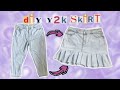 thrift flip: y2k denim skirt