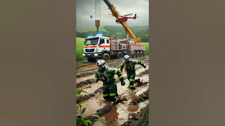 Fat cow stuck in mud, farmers saved it #humanity #cow #cowlover #shortsfeed #animals #rescue #ai