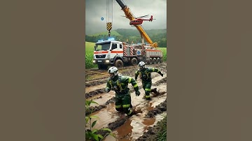 Fat cow stuck in mud, farmers saved it #humanity #cow #cowlover #shortsfeed #animals #rescue #ai
