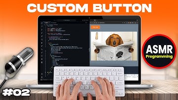 #2 ASMR No Talking Coding - Custom Button Tailwind CSS & Next.js (Relaxing Web Development Sounds)