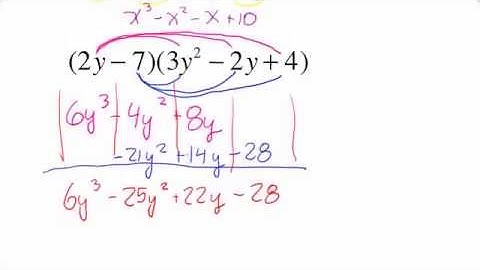 Multiply a Binomial by Trinomial