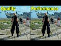 Final fantasy vii rebirth final game technical review  graphics vs performance