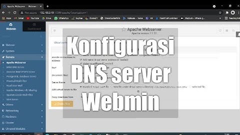 Konfigurasi DNS server (Webmin)