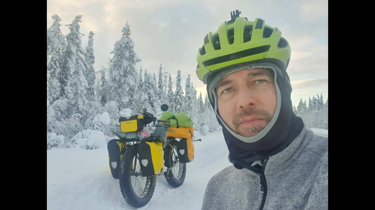 Biking up North from the Arctic circle. 2/3 (Winter bike tour) YouTube