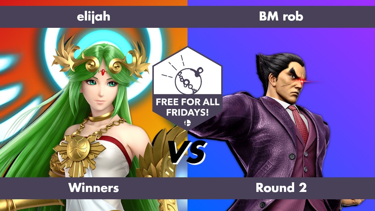 Free for All Fridays 82 Winners Round 2: elijah (Palutena) vs BM rob (Kazuya)