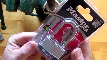 Master Lock 510D Picked Open Improvised Picking Tool