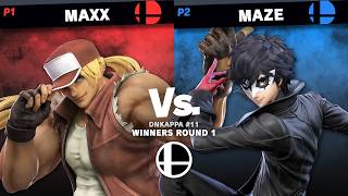DnKappa 11 Winners Round 1 - Maxx (Terry) Vs. Maze (Joker) Smash Ultimate - SSBU