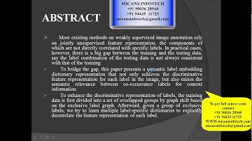 SLED Semantic Label Embedding Dictionary Representation for Multi label Image Annotation