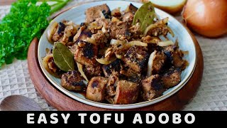 EASY TOFU ADOBO (VEGAN FILIPINO ADOBO RECIPE) | Frey and Maria