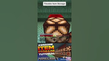 Minecraft: Tileable item storage with indicator #shorts