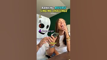 Ranking Reverse Singing Challenge😂😂#shorts