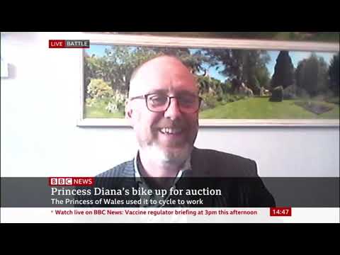 Video: Prinses Diana se 'Shame Bike' wat op die veiling aangebied word