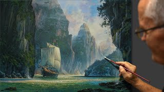 'Discovery of the unknown' (Christopher Columbus, the discovery of land). ArtistVictor Yushkevich.