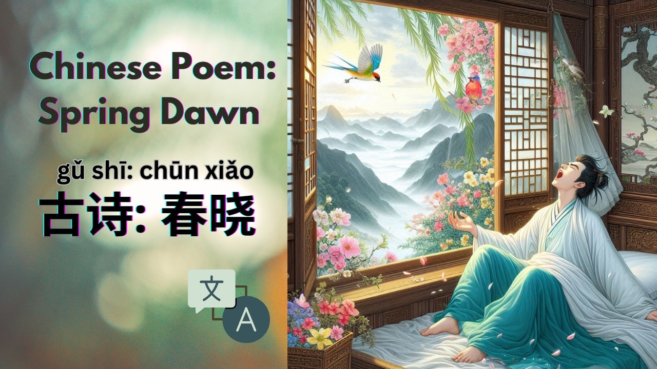 Обязательное для изучения китайское стихотворение | Китайские стихи с пиньинь и английским | Весе...