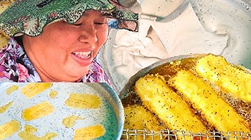 Cô Tư 26 năm nổi tiếng Thủ Đức hướng dẫn CÁCH PHA BỘT CHUỐI CHIÊN giòn lâu xốp không ngấm dầu