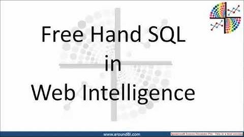 Free Hand SQL in Webi | SAP BI 4.1