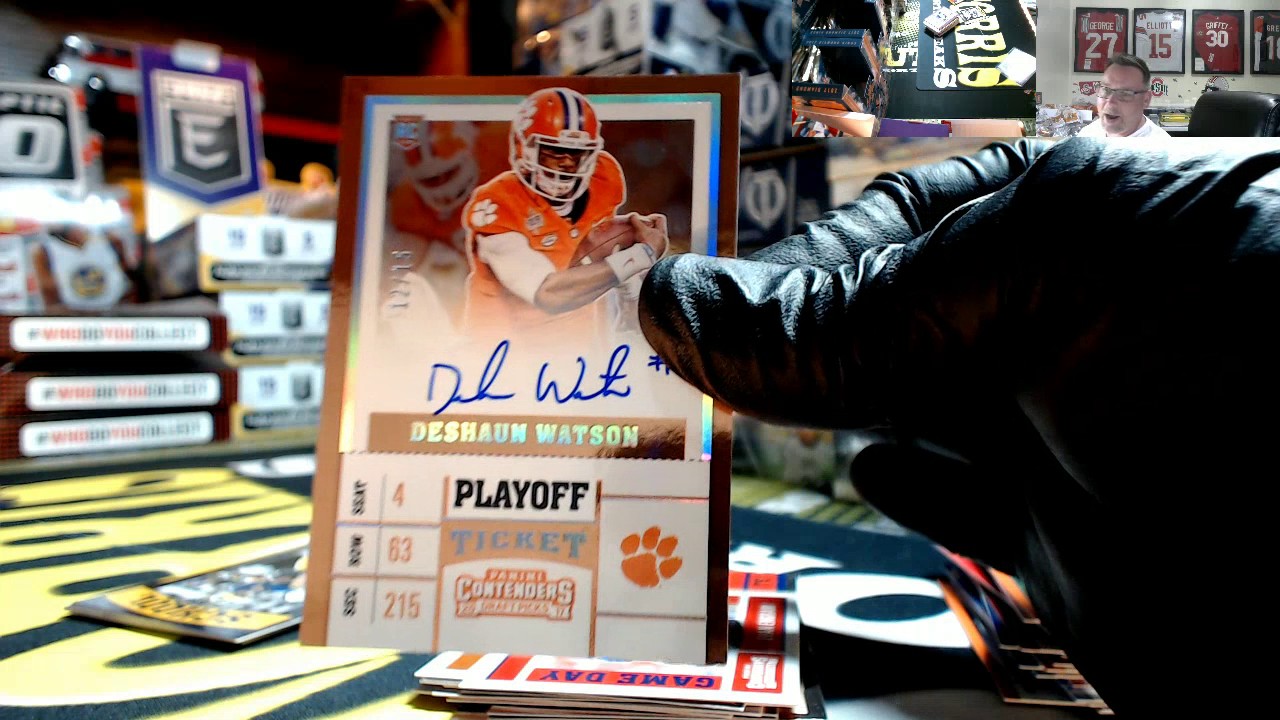 2017 Panini Contenders Draft Football HOT BOX Trubisky x2 McCaffrey x2 Watson Fournette WOW!!