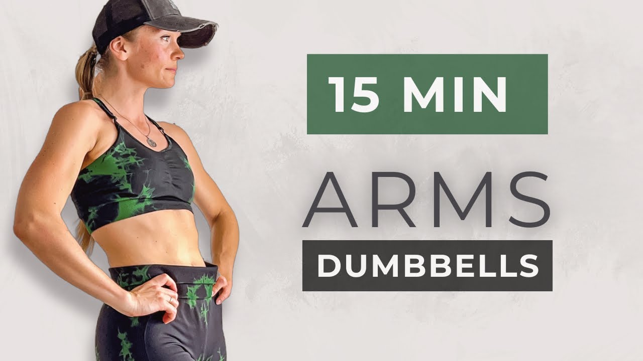 15 min Dumbbell ARM & SHOULDER WORKOUT / Upper Body Toning - YouTube