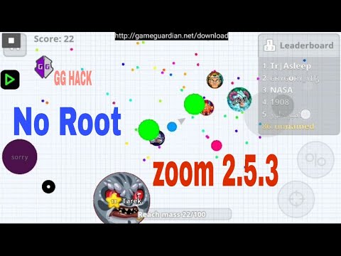 Agar.io Mobile zoom hack 2.5.3 & 2.5.4 version Android ( No Root )