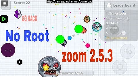 Agar.io Mobile zoom hack 2.5.3 & 2.5.4 version Android ( No Root )