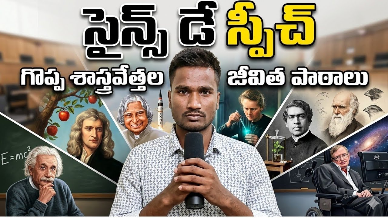 సైన్స్ డే 2026 ప్రసంగం | National Science Day Speech In Telugu | Science Day Speech In Telugu 2026