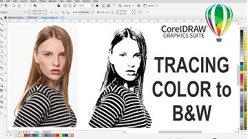 Color to Black & White Trace in CorelDraw | Trace high quality image in CorelDraw