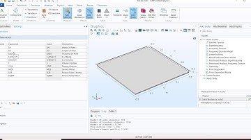 FGM Plate Vibrational Analysis Comsol