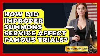 How Did Improper Summons Service Affect Famous Trials? - Courtroom Chronicles