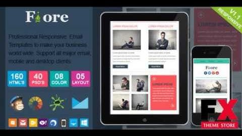 Preview Fiore - Responsive Email Template TForest