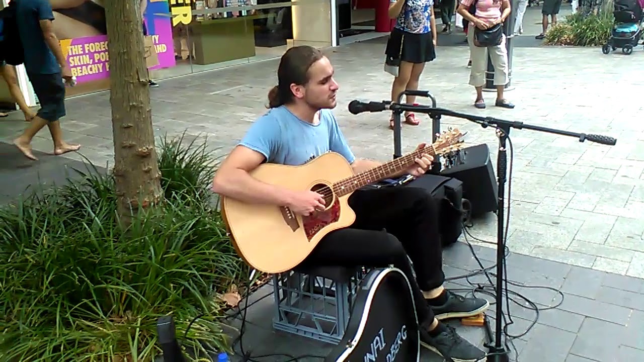 Talented young man Perth city Boxing Day