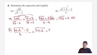 Stewart Problem 6: Rationalize the Expression (2 Worked Examples) | SOMATH NYC