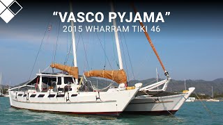 2015 Wharram Tiki 46 'Vasco Pyjama' | For Sale with Multihull Solutions