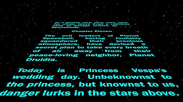 Spaceballs Opening Parody Crawl 4K Recreation