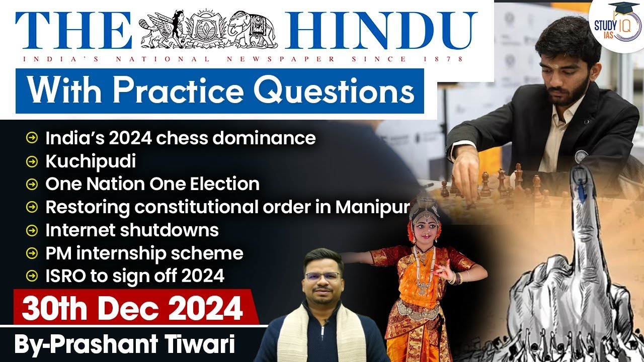The Hindu Analysis | 30th December 2024 | The Hindu NewsPaper Today With Practice Questions