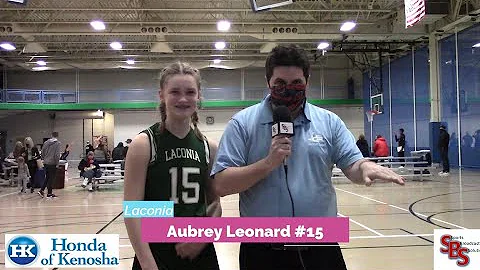 Pregame Interview with Laconia's Aubrey Leonard