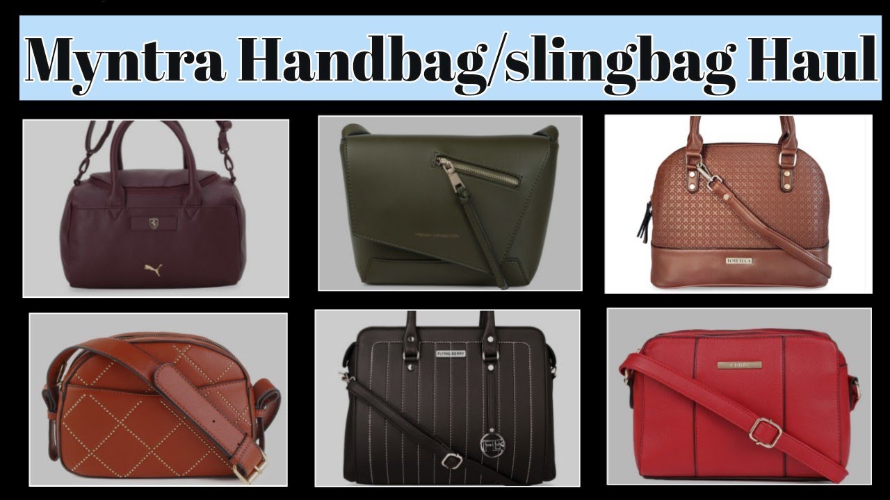Myntra Handbag/slingbag Haul 2020 | Affordable myntra Bags | myntra online shopping haul ...