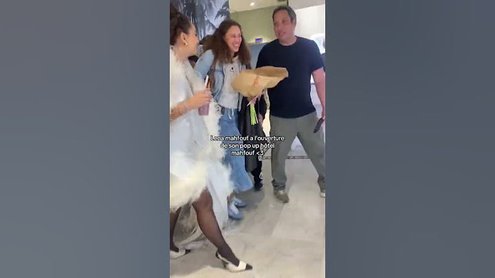 Léna Situations à l'ouverture de son pop up hôtel mahfouf