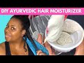 DIY Moisturizer Cream for Natural Hair | Shea Butter & Flaxseed Ayurvedic Hair Conditioner