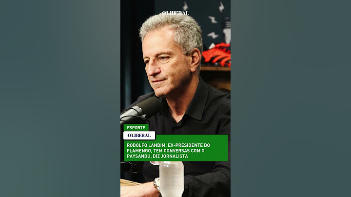 Rodolfo Landim, ex-presidente do Flamengo, tem conversas com o Paysandu, diz jornalista