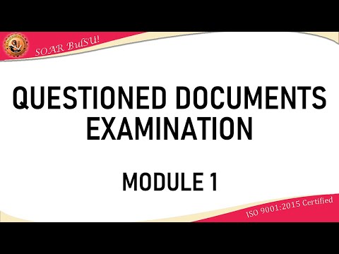 Video: How To Conduct An Examination Of A Document