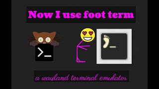 Foot is Wayland terminal emulator that does everything right