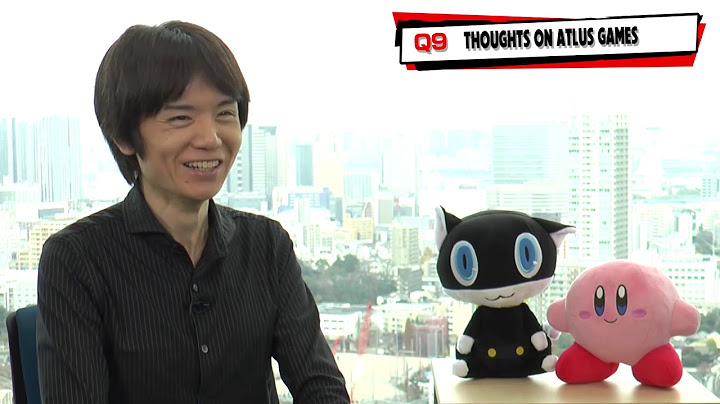 SSBU x Persona 5 - Joker Steals the Spotlight - Interview with Masahiro Sakurai [Eng Subs]