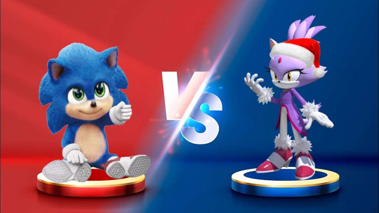 Sonic Dash - Baby Sonic VS Blaze - Movie Sonic vs All Bosses - YouTube