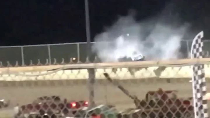 Louie Lovelace Tri-City Wreck Slow Motion