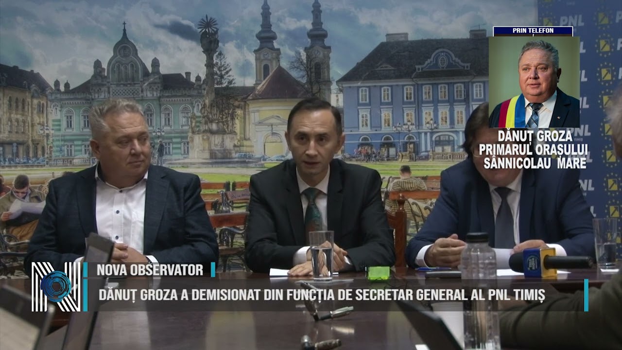Dănuț Groza a demisionat din funcția de secretar general al PNL Timiș Dănuț Groza a demisionat din funcția de secretar general al PNL Timiș