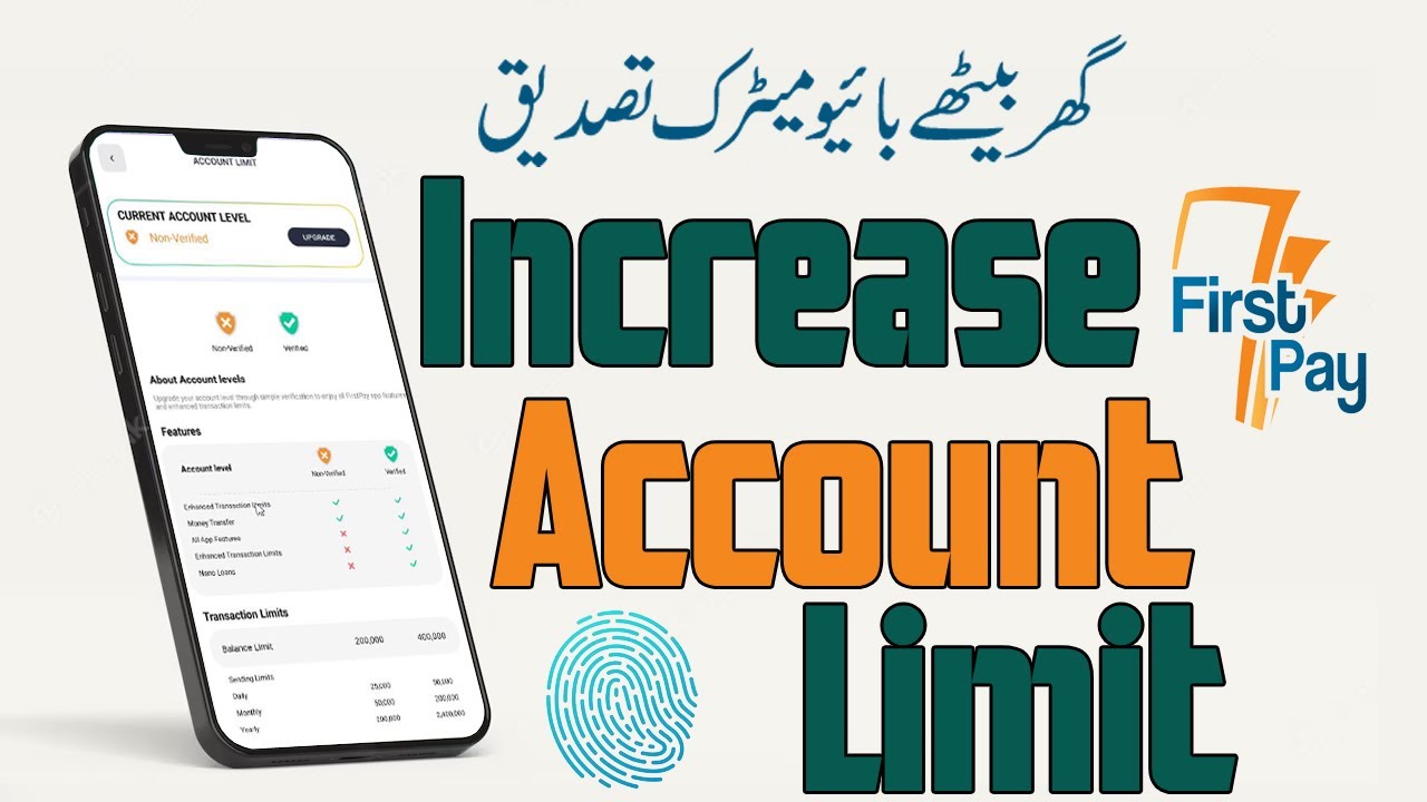 How to Upgrade First Pay Account Limit at Home - Increase First Pay ...