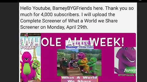 What A World We Share Screener Is Next!!!!!!! (Only Brushing Up On Teeth)