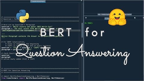 #Python | Bert for Question Answering | #HuggingFace #PyTorch