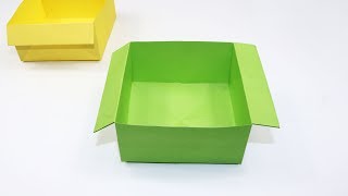 How to Make a Paper Trash Bin - Origami Trash Bin Tutorial screenshot 1